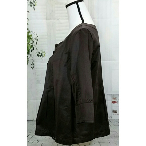 Mossimo Smocked Top Size XL Brown - Picture 5 of 8